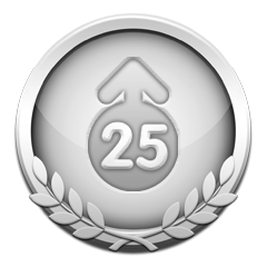 Icon for 25 Levels Up