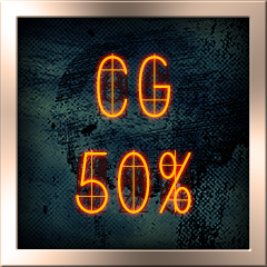 Icon for CGの達成率50%