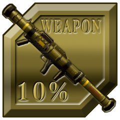 Icon for Weapons 10% Complete