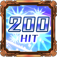 Icon for Maximum Hit Count Over 200!