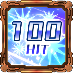 Icon for Maximum Hit Count Over 100!