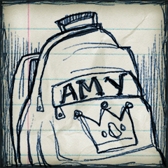 Icon for Amy keeps looking at me and smiling. That's weird. It's cool, but it's weird.