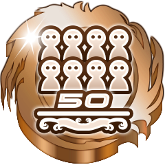 Icon for フレンド50人達成