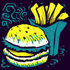 Icon for Burgher with Fries