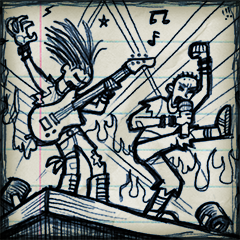 Icon for Like those guys from the band on Mark's punk rock bootlegs. They have NO fear! I need to be like them!