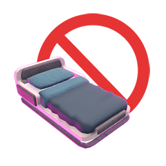 Icon for Unusual way: No resting